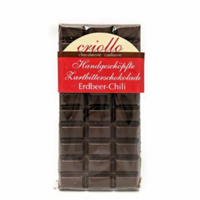 Criollo Zartbitterschokolade erdbeer-Chili
