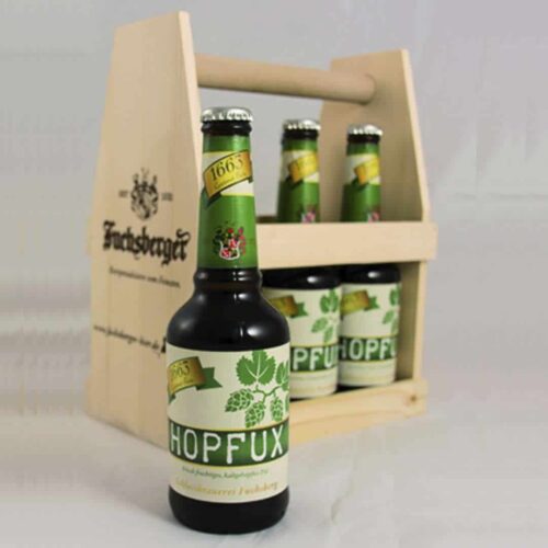 Hopfux im Holzträger Fuchsberger