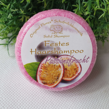 Festes Haarshampoo mit Schafmilch, Passionsfrucht