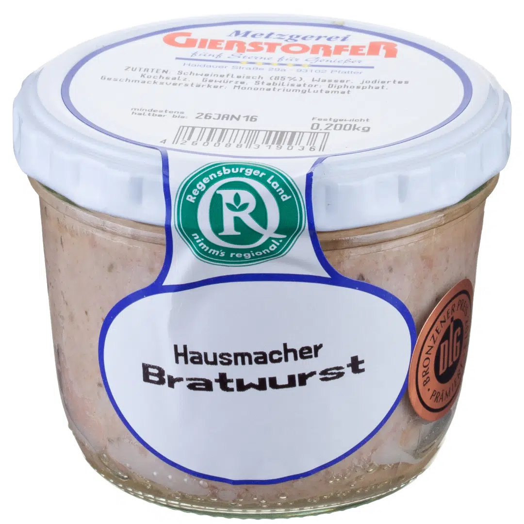 Hausmacher-Bratwurst Regionaltheke