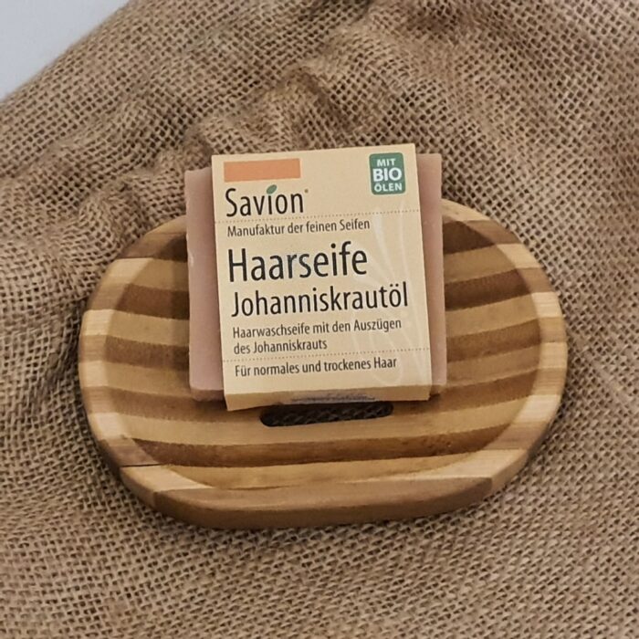 SAVION Haarwaschseife Johanniskrautöl SeifenVilla