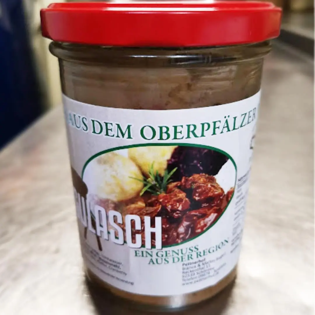 Hirschgulasch im Glas Hirschgulasch im Schraubglas