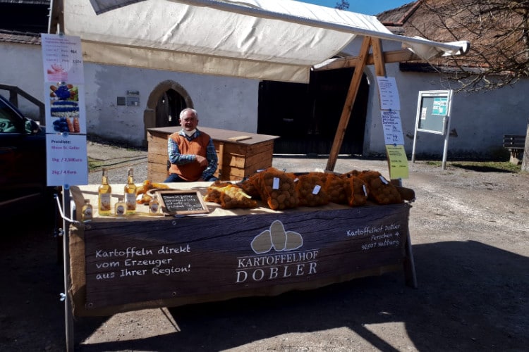 Verkaufsstand Kartoffelhof Dobler
