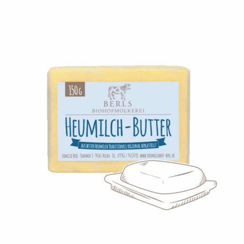 Bio-Heumilch Butter Biomilchhof Berl