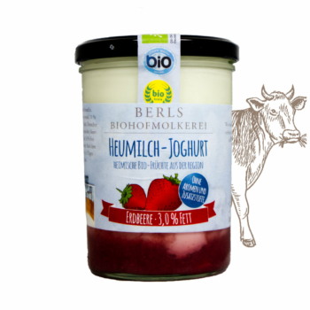 Bio-Heumilch Joghurt Erdbeere