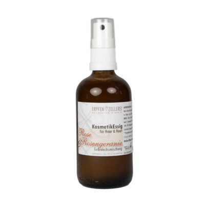 Kosmetikessig Rose und Rosengeranie für Haut und Haar von Erpfen Zellerei