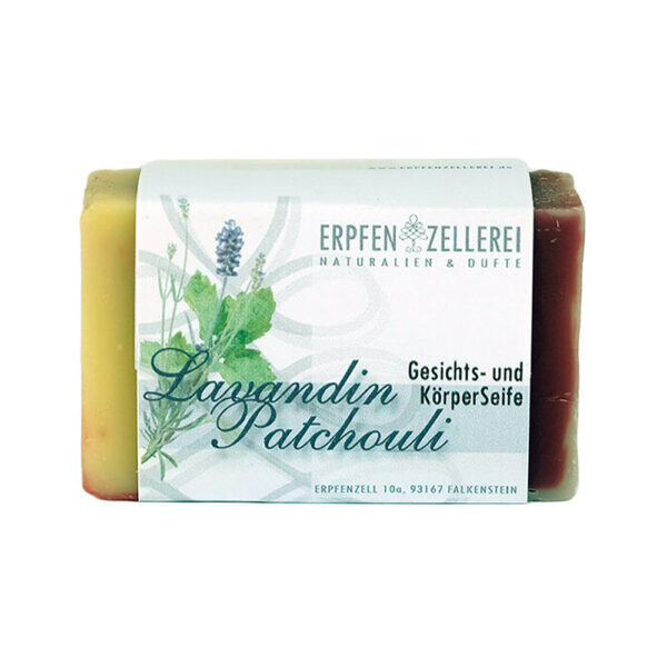 Gesichts- und Körperseife Lavandin Patchouli von Erpfen Zellerei