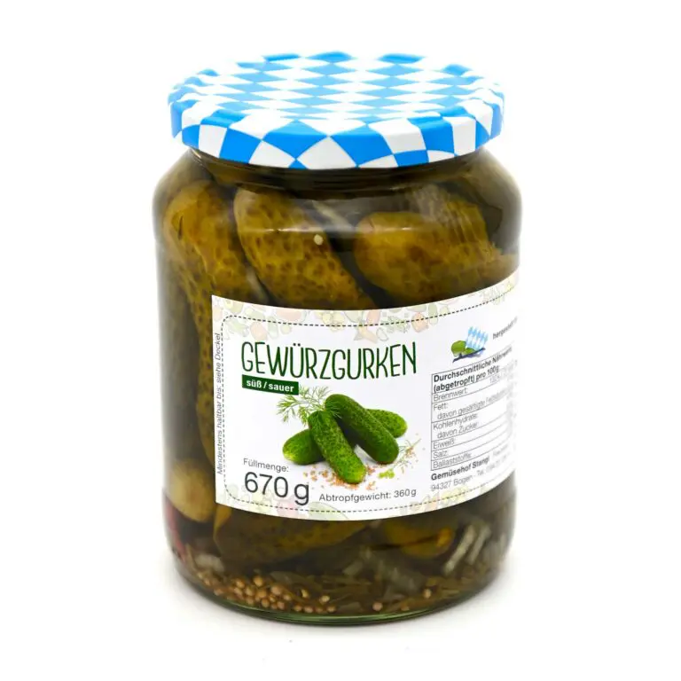 Gewürzgurken im Glas