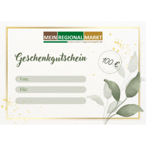 Geschenkgutschein Mein Regionalmarkt 100 Euro