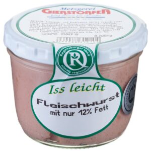 Leichte Fleischwurst im Glas