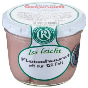 Leichte Fleischwurst im Glas