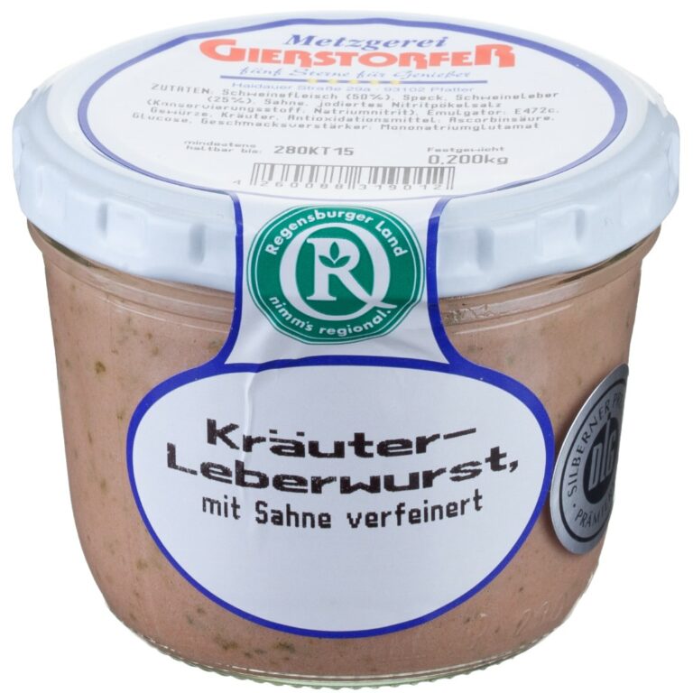 Kräuterleberwurst im Glas