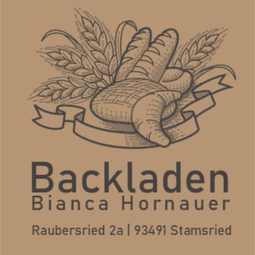 Logo Backladen auf braunem Hintergrund Erntedank