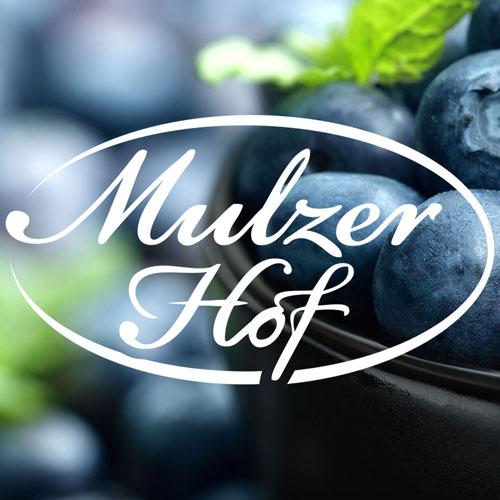 Logo Mulzer Hof mit frischen Heidelbeeren