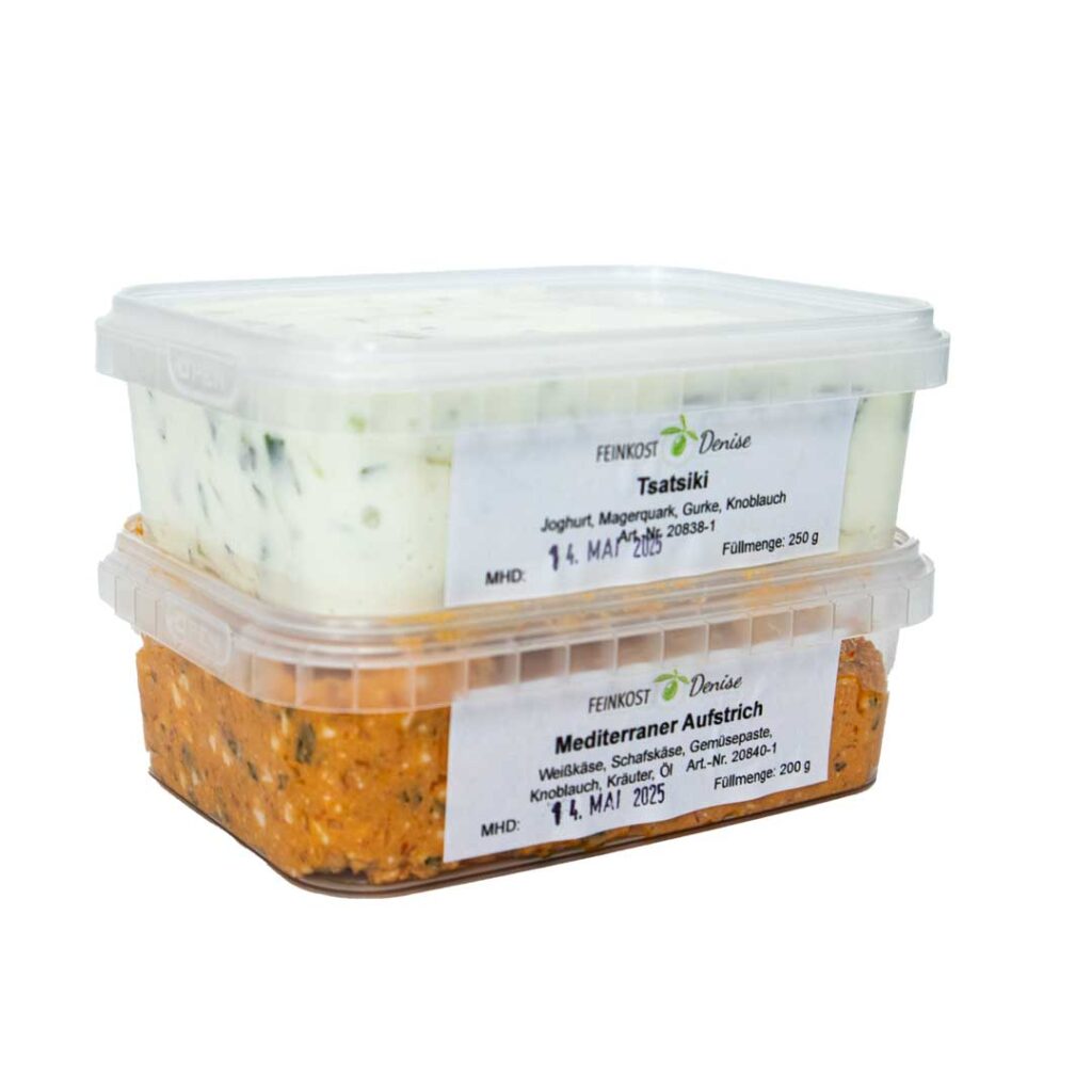 Tsatsiki und Mediterraner Aufstrich