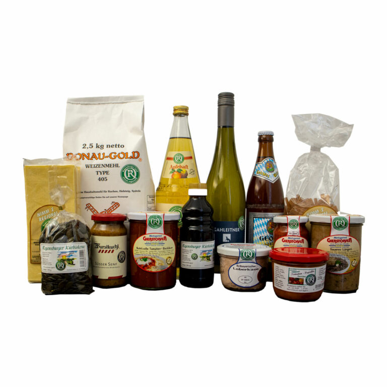 Geschenkpaket mit regionalen Produkte