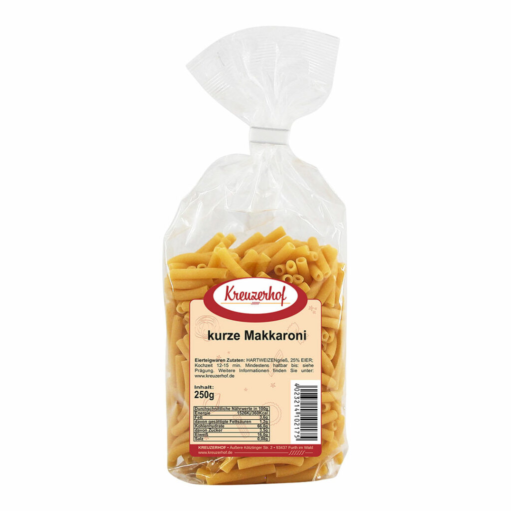 Kreuzerhof kurze Makkaroni