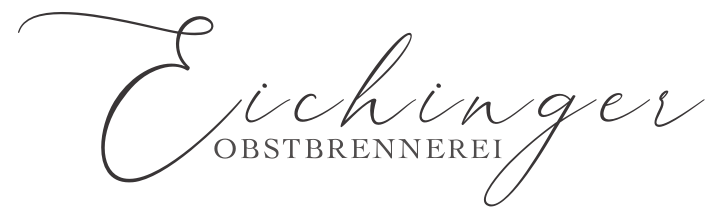 Logo der Eichinger Obstbrennerei in eleganter Schriftart.