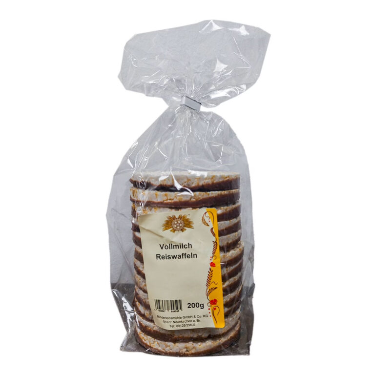 Schokoladen Reiswaffeln von der Ecklmühle