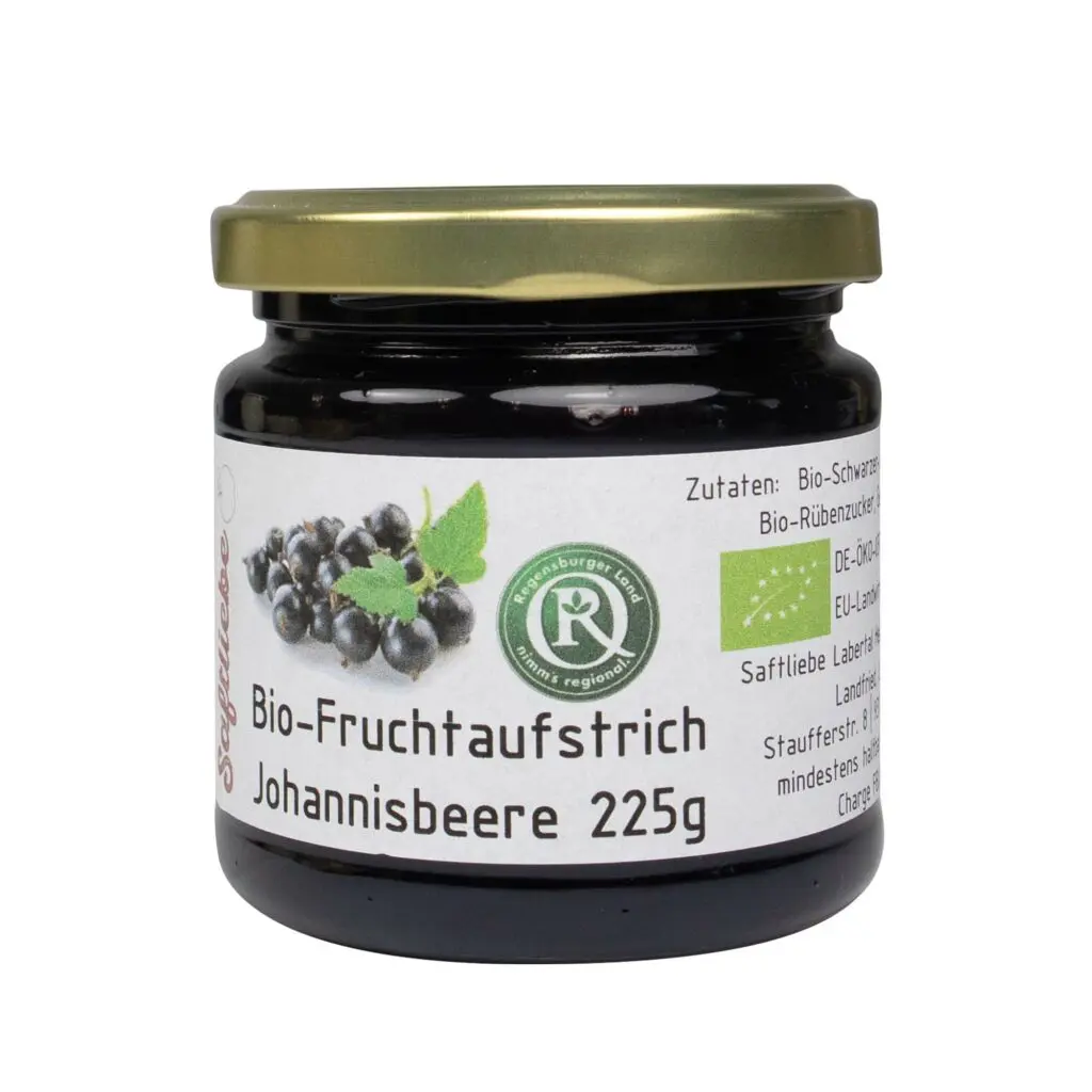 Bio-Brotaufstrich Johannisbeere, Regnioaltheke Regensburg