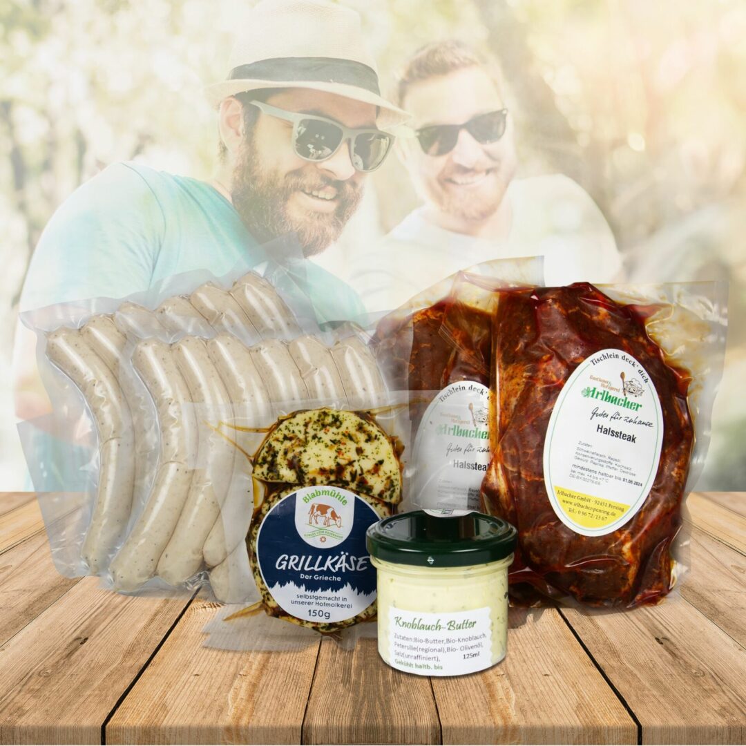 Grillprodukte und Kräuterbutter Erlebnispaket Grillen mit den Jungs, Grillpaket