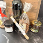 Weihnachtsbox, Geschenk, Glühein, Honig, Schokolade, Lebkuchen, Aufstrich, Gewürzzucker, Gebrannte Mandeln