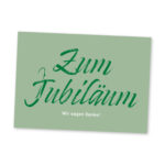 Grußkarte "Zum Jubiläum"