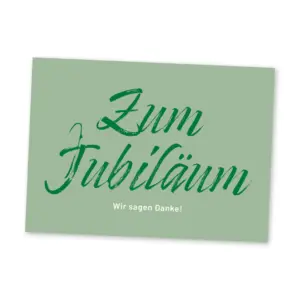 Grusskarte zum Jubiläum