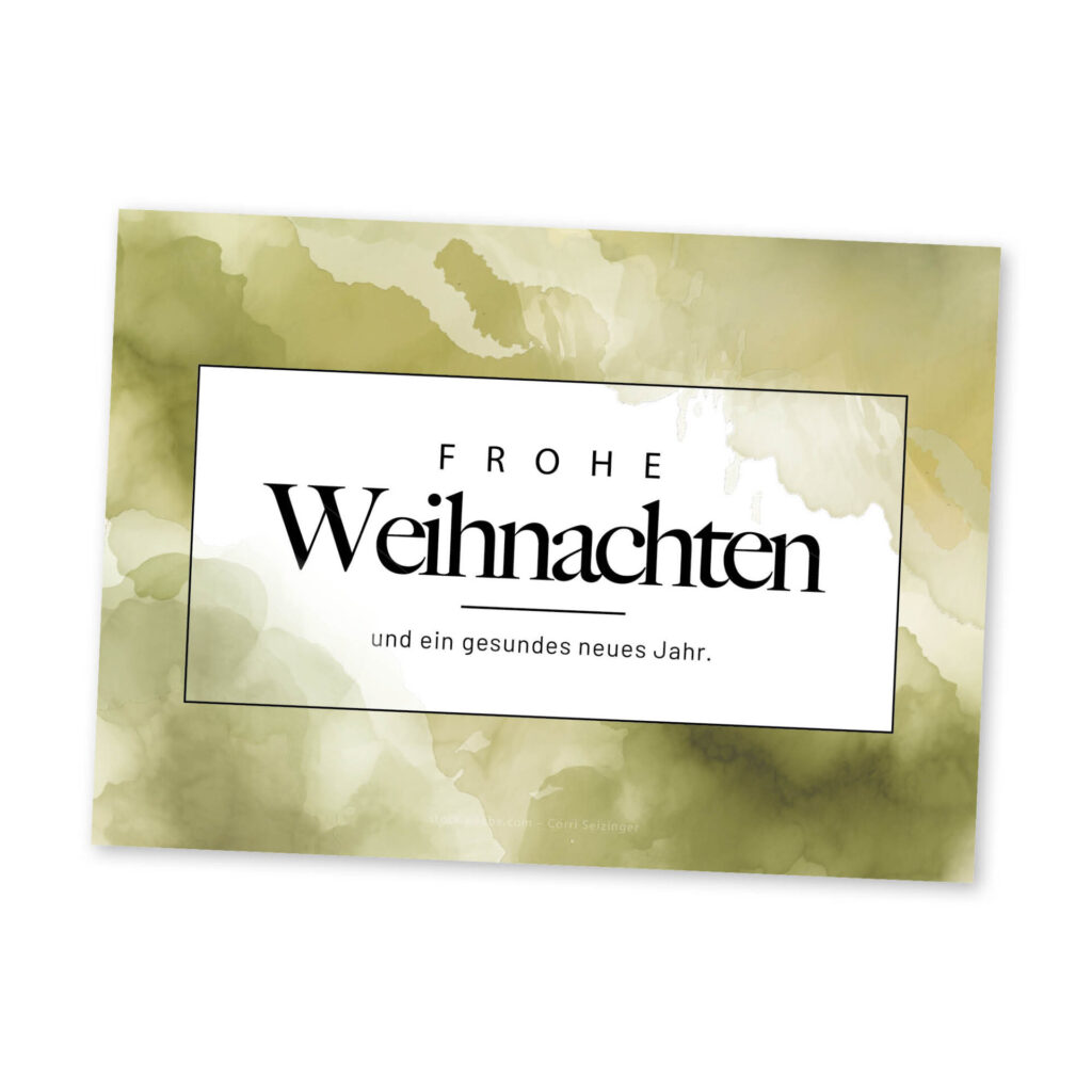 Grusskarte Frohe Weihnachten
