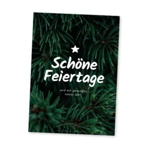 Grusskarte Schöne Feiertage