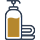 Icon, das Seife und Hygieneprodukte darstellt, in einem einfachen und klaren Design.