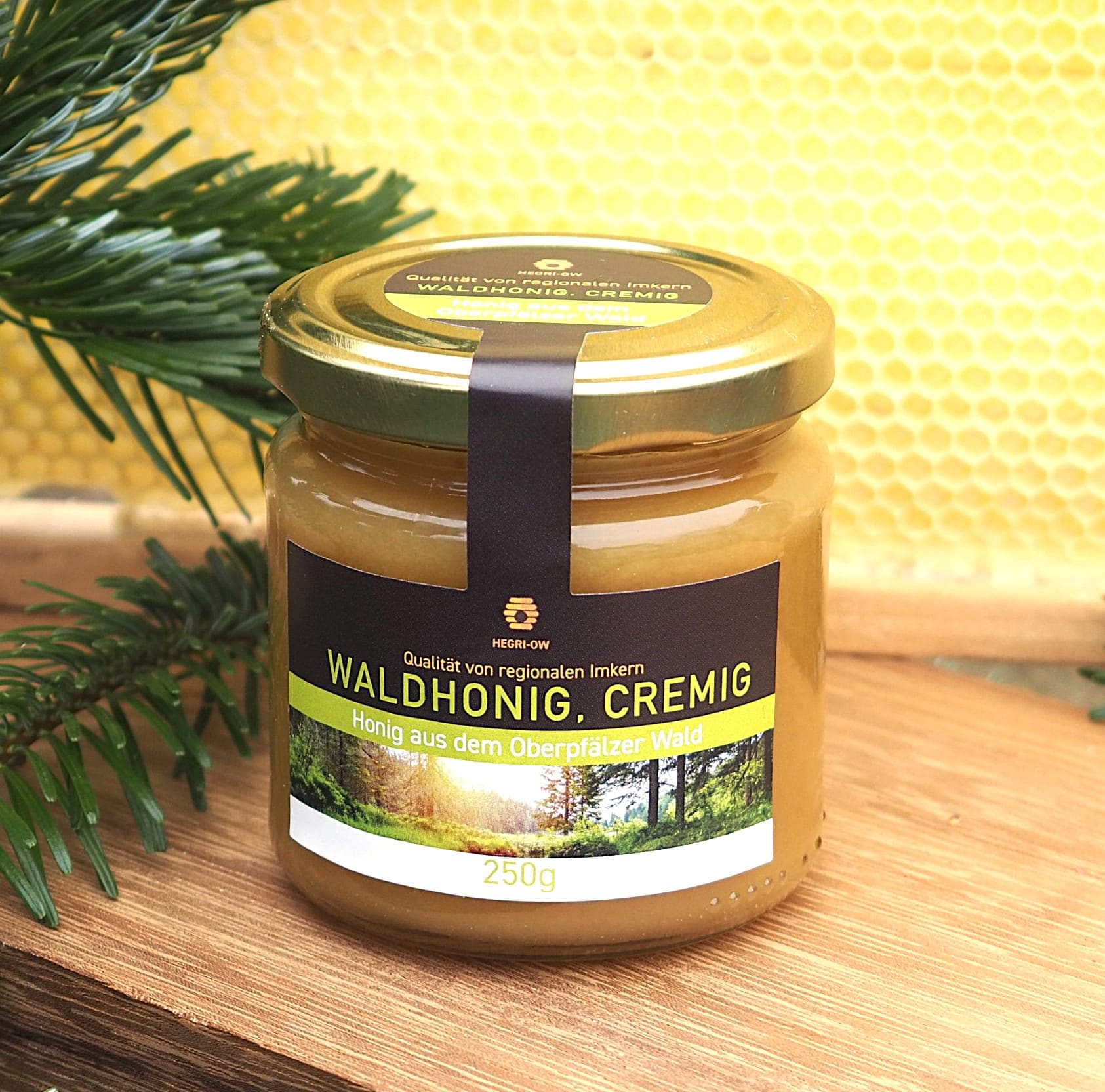 Waldhonig cremig Oberpfalz Waldhonig cremig 500g Oberpfälzer Wald Imker Honigglas