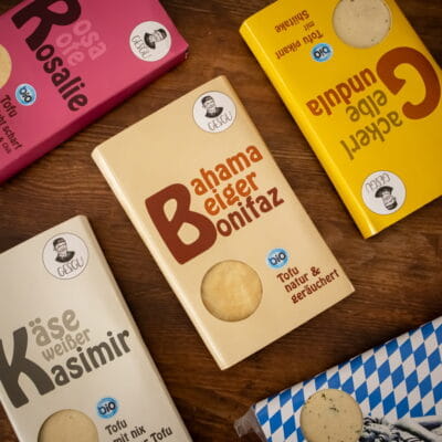 Bio Räucher Tofu "Bahama Beiger Bonifaz" und weitere Tofuprodukte
