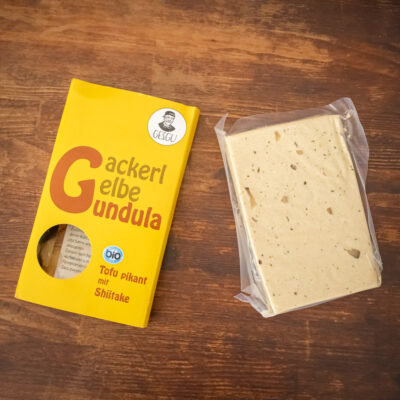 Bio Tofu pikant "Gackerl Gelbe Gundula"