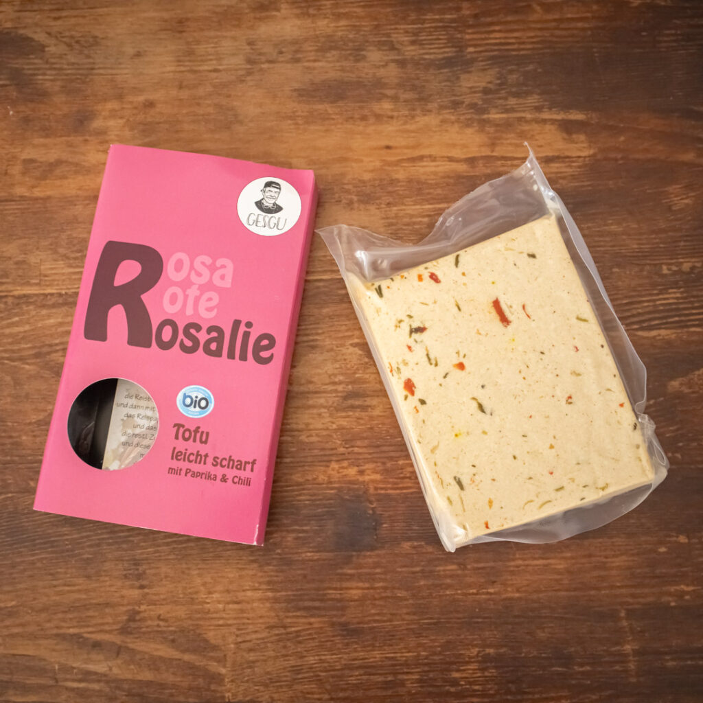 Bio Tofu leicht scharf "Rosa Rote Rosalie"